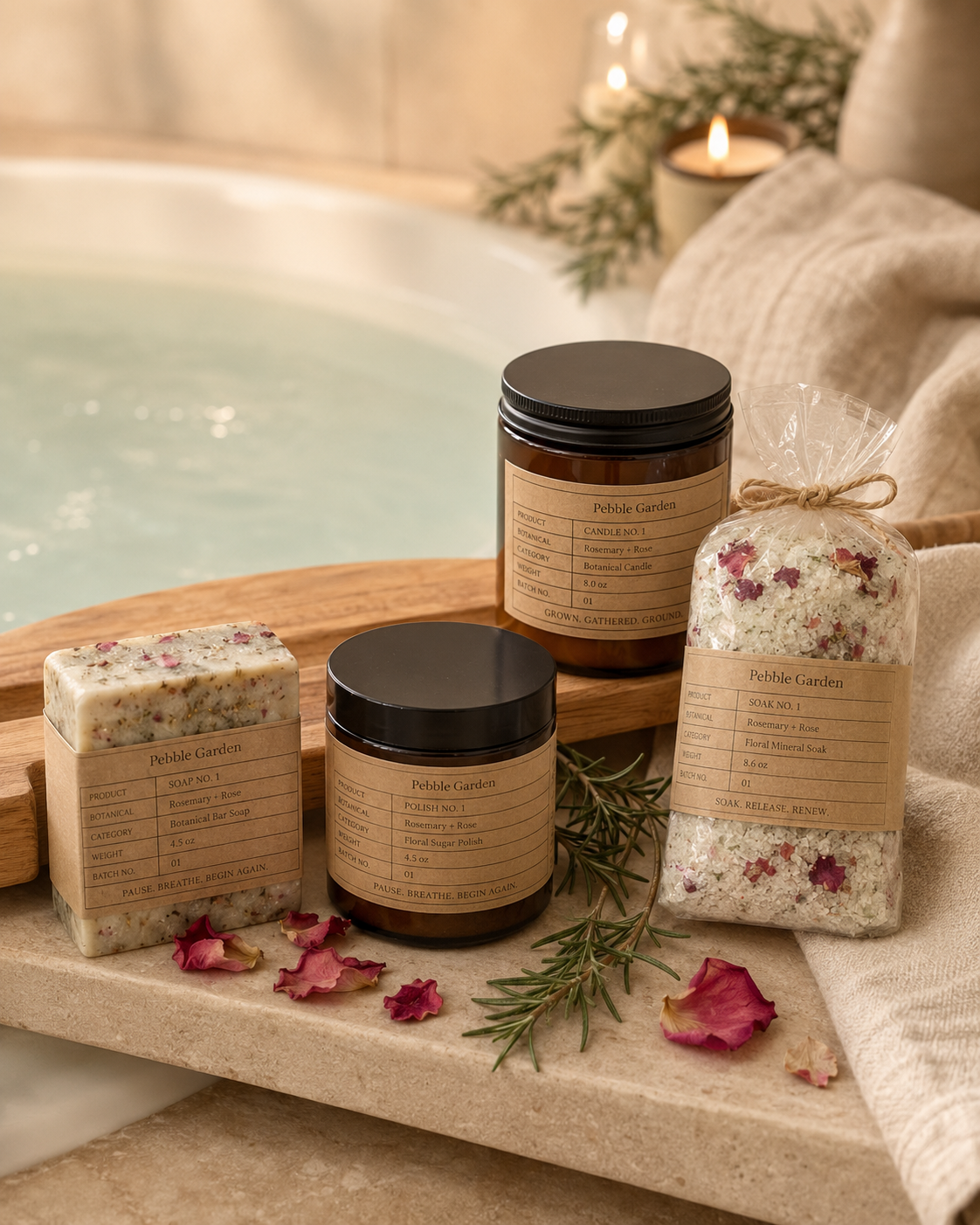 First Harvest Gift Set — Rosemary + Rose